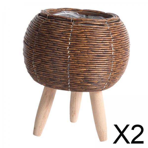 Woven Basket with Stand Indoor - Home Decor Rattan 리뷰 및 가격