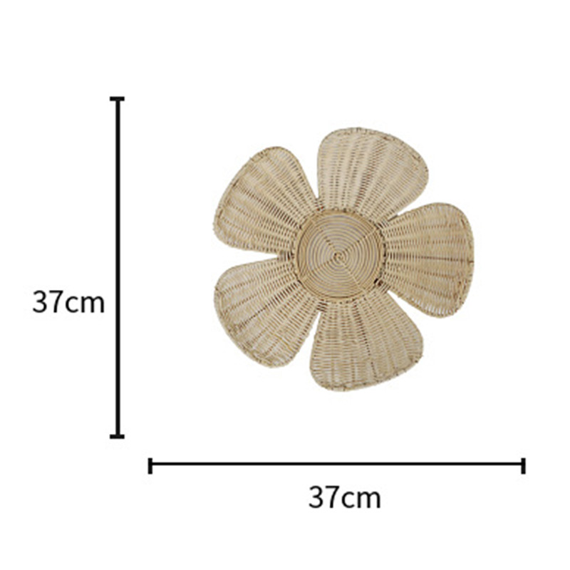 Nordic Woven Rattan Flower Wal - Home Decor Rattan 리뷰 및 가격
