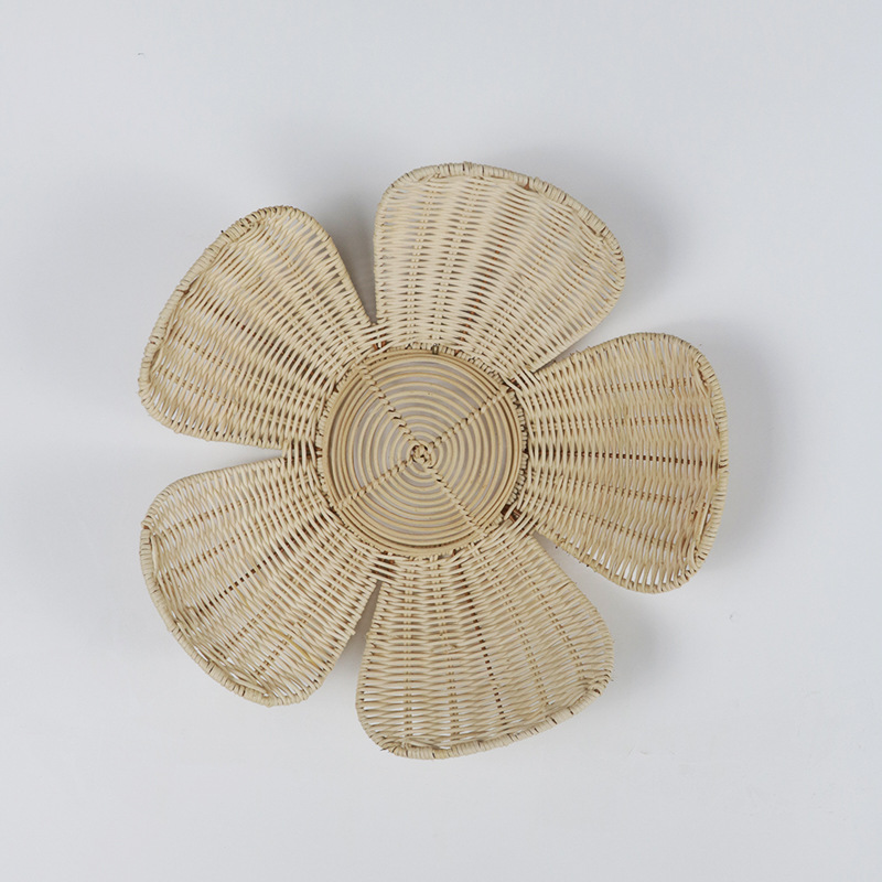 Nordic Woven Rattan Flower Wal - Home Decor Rattan 리뷰 및 가격