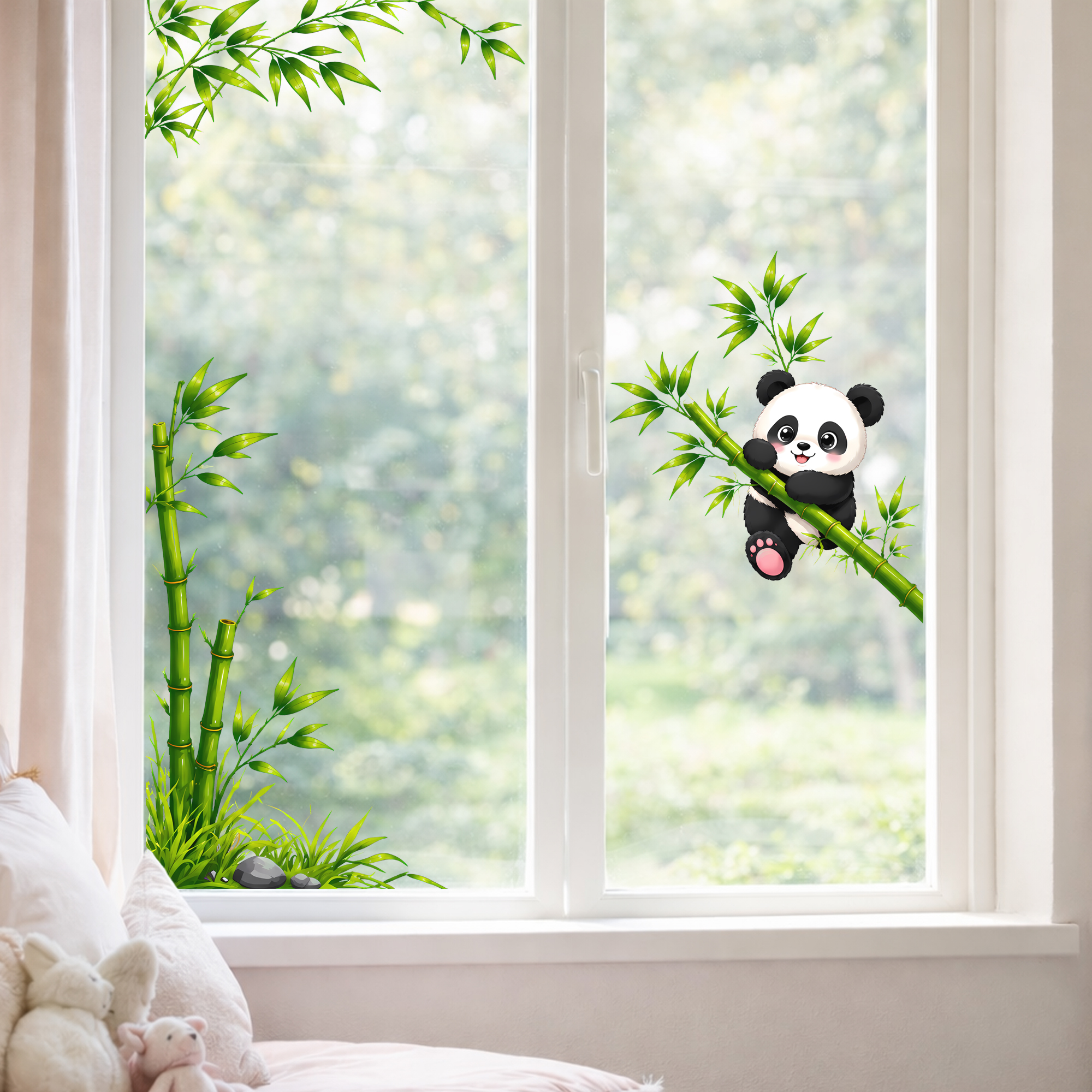 Cute Panda with Bamboo Bathroo - Vanity Home Decor 리뷰 및 가격