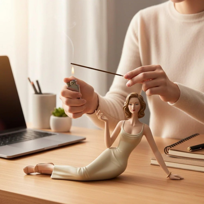 Elegant Lady Figurine Incense  - Home Decor Humacao 리뷰 및 가격