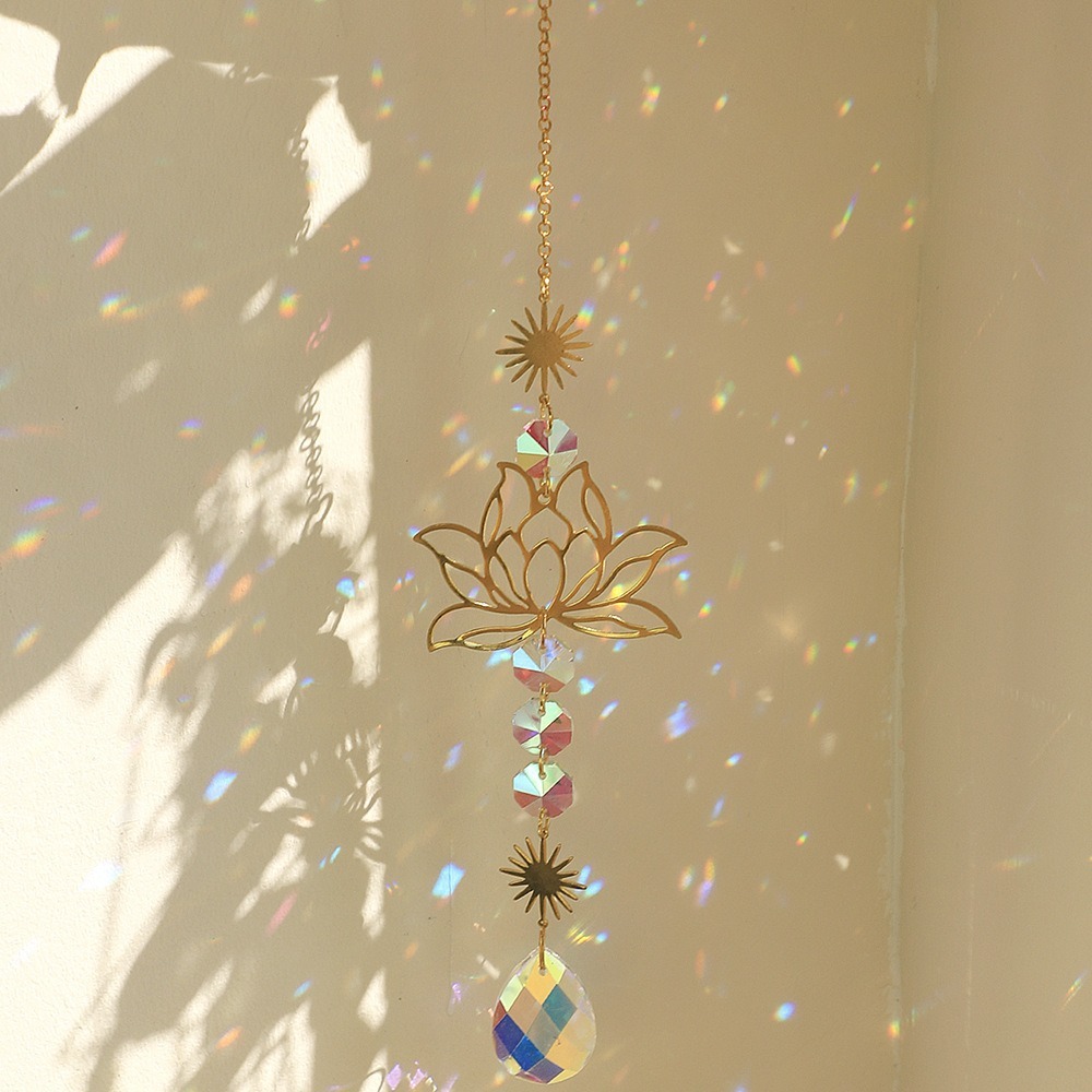 Crystal Lotus Hanging Wind Chi - Crystal Sun Catcher 리뷰 및 가격