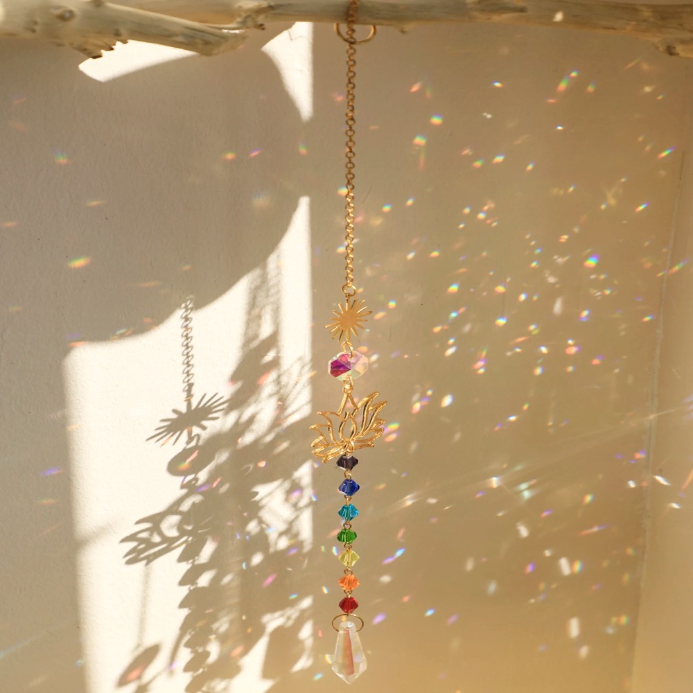 Crystal Lotus Hanging Wind Chi - Crystal Sun Catcher 리뷰 및 가격