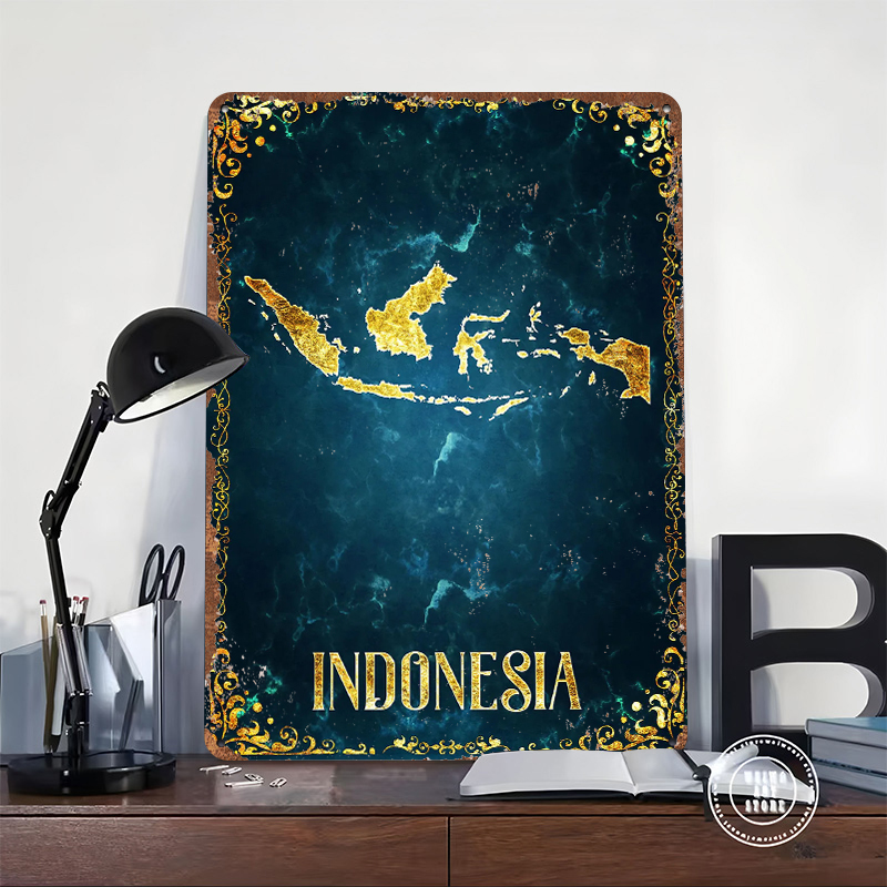 Indonesia Tinplate Poster Cust - Home Decor Indonesia 리뷰 및 가격