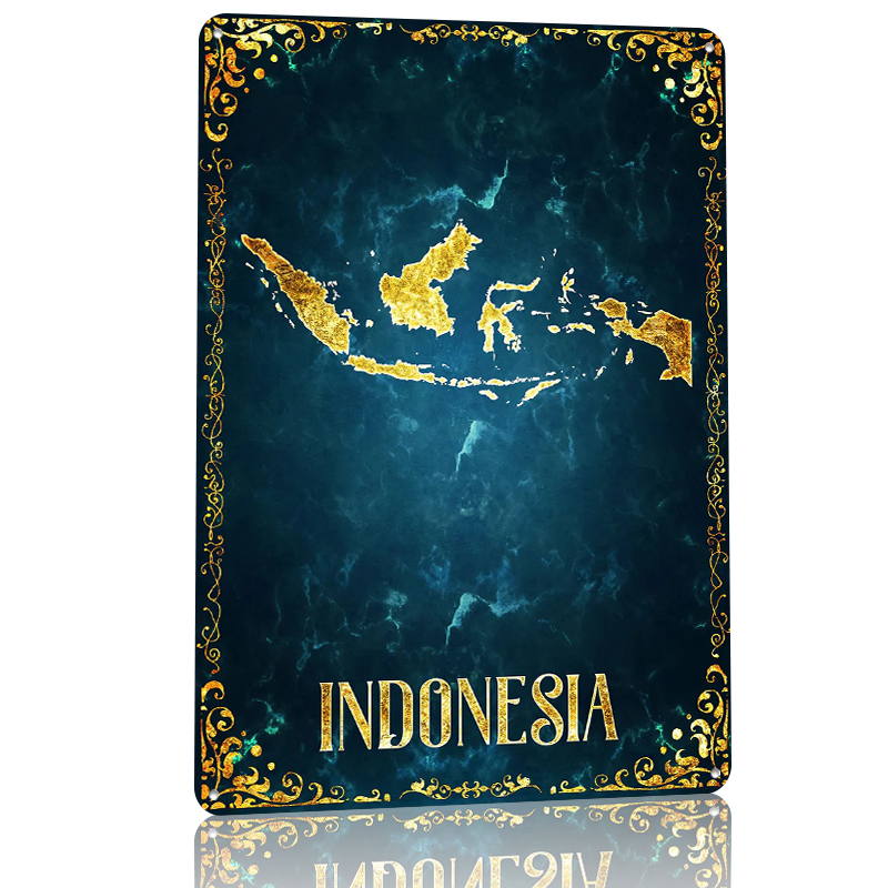 Indonesia Tinplate Poster Cust - Home Decor Indonesia 리뷰 및 가격