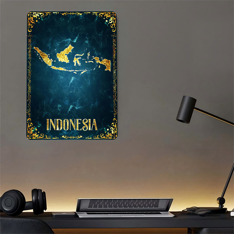 Indonesia Tinplate Poster Cust - Home Decor Indonesia 리뷰 및 가격