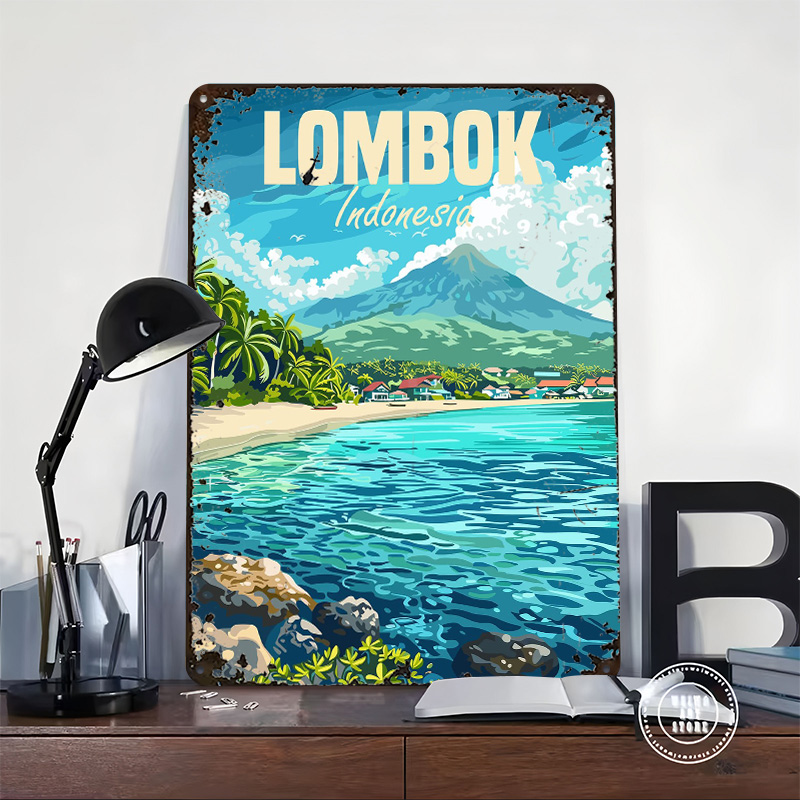 Lombok Island Indonesia Printe - Home Decor Indonesia 리뷰 및 가격