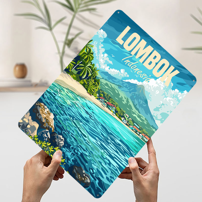 Lombok Island Indonesia Printe - Home Decor Indonesia 리뷰 및 가격