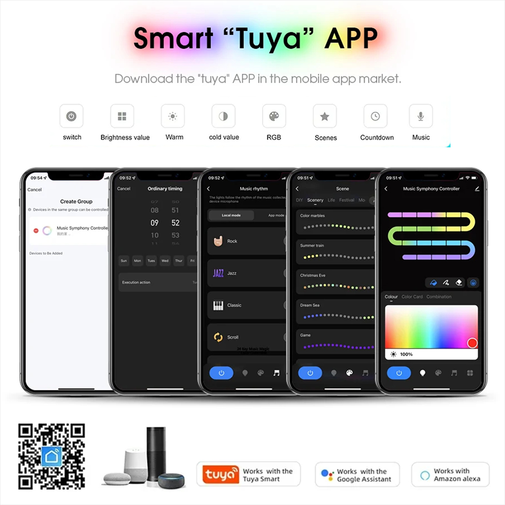 Tuya WiFi WS2811 RGBIC COB LED - Home Decor App Free 리뷰 및 가격