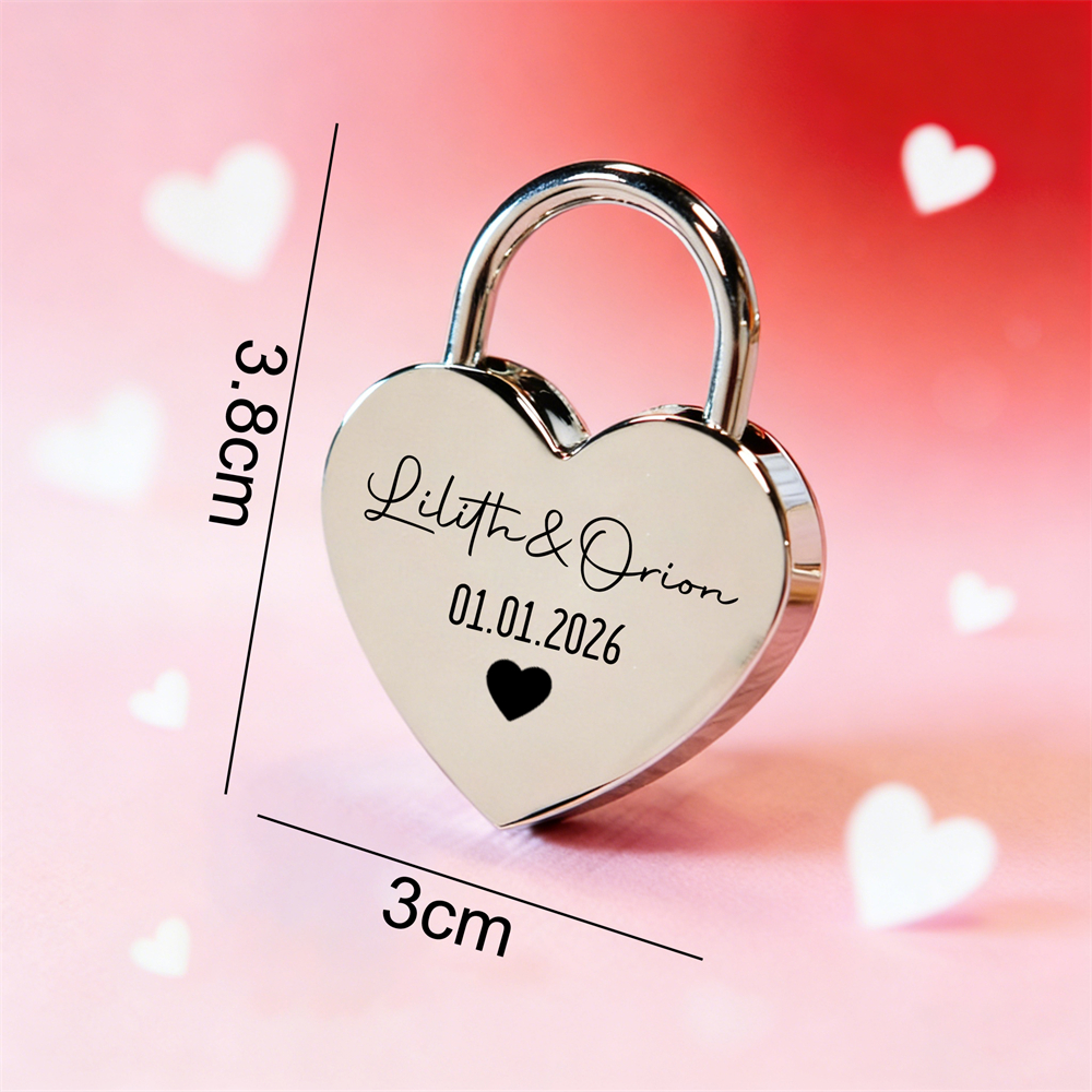 Custom Name Heart-Shaped Padlo - Home Decor For Wedding 리뷰 및 가격