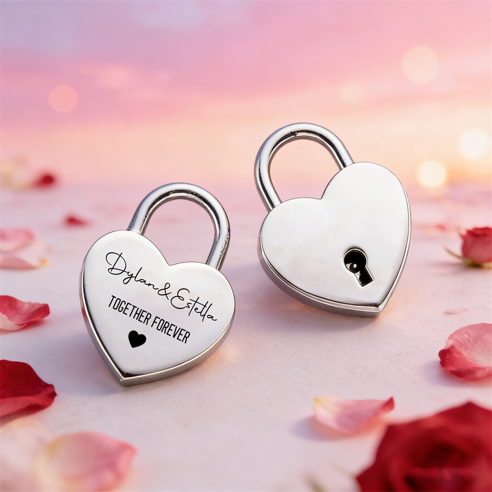 Custom Name Heart-Shaped Padlo - Home Decor For Wedding 리뷰 및 가격