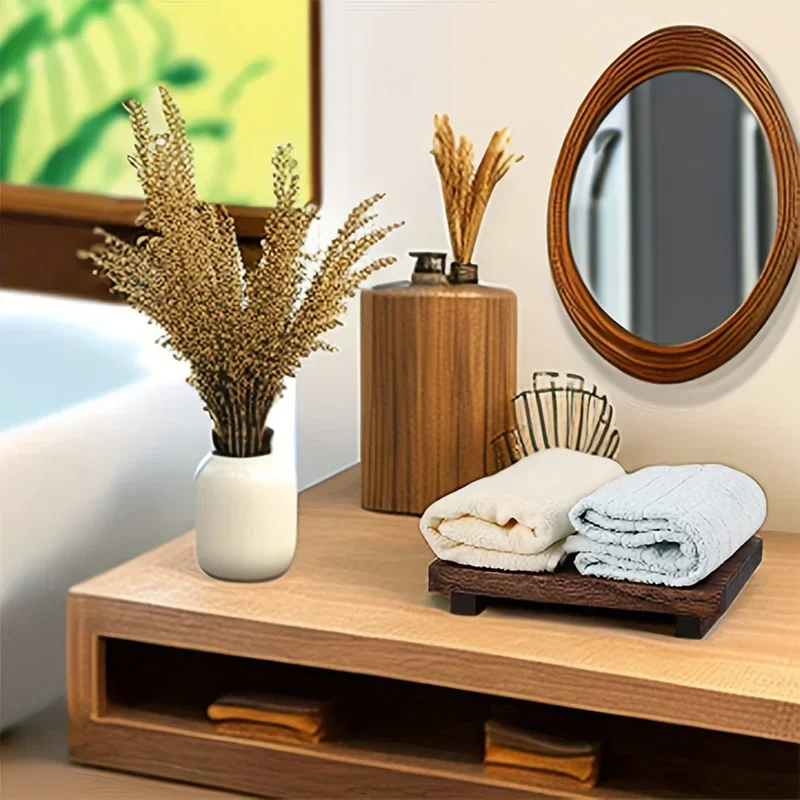 Retro Wooden Bathroom Tray Van - Vanity Home Decor 리뷰 및 가격