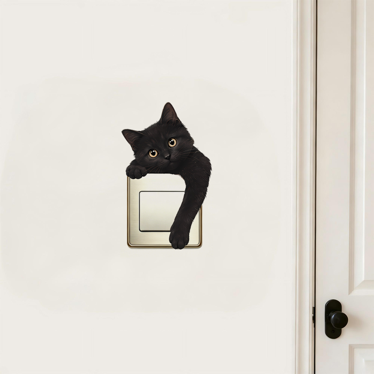 Cute Black Cat Light Switch Wa - Home Decor Outlet 리뷰 및 가격
