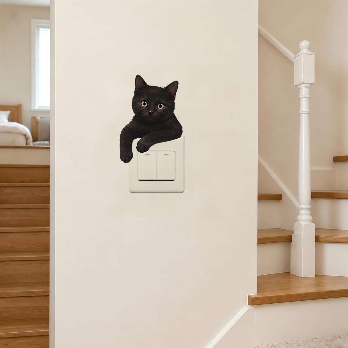 Cute Black Cat Light Switch Wa - Home Decor Outlet 리뷰 및 가격