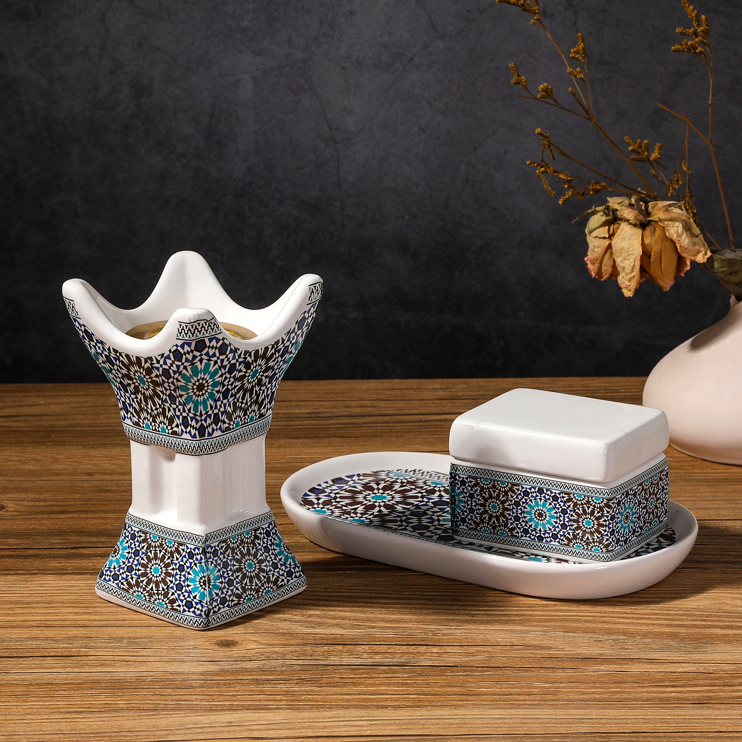 Arabic Ceramic Printed Four-co - Home Decor Humacao 리뷰 및 가격