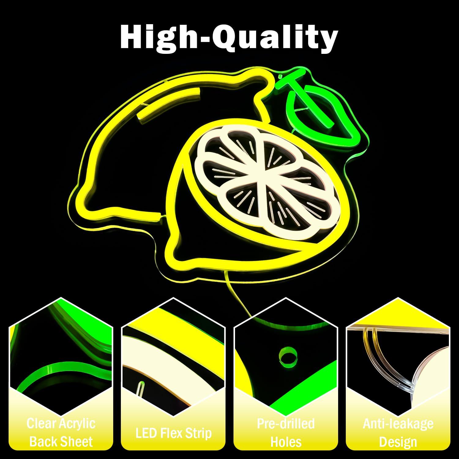 Lemon Neon Sign Dimmable LED L - Home Decor Light 리뷰 및 가격