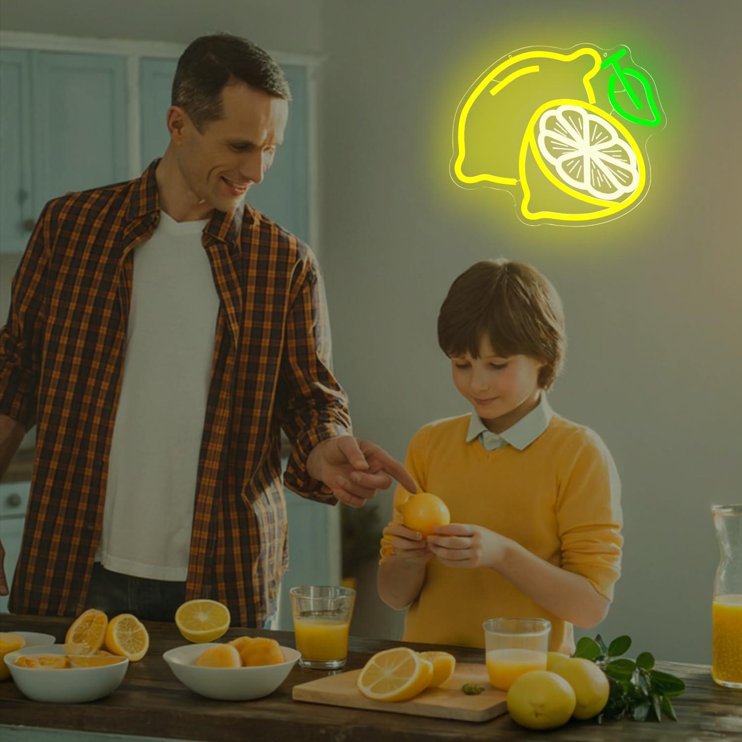 Lemon Neon Sign Dimmable LED L - Home Decor Light 리뷰 및 가격