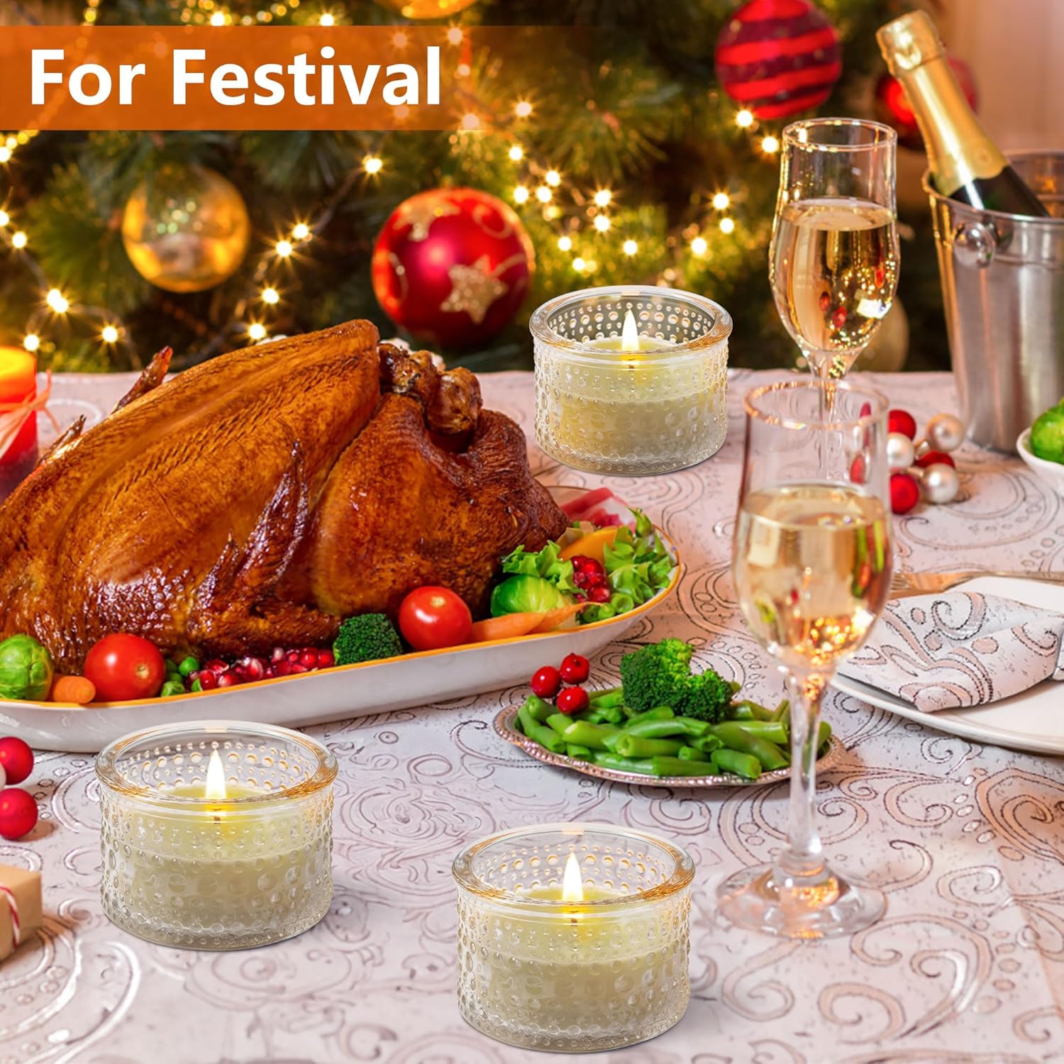 Clear Tealight Candle Holders  - Home Decor For Wedding 리뷰 및 가격