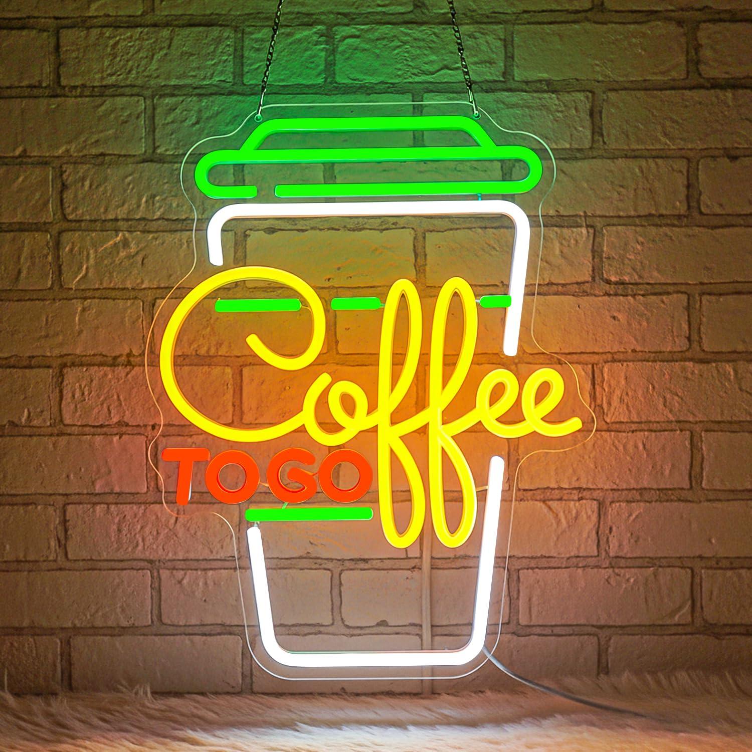 Coffee Neon Sign USB Dimmable  - Home Decor Light 리뷰 및 가격