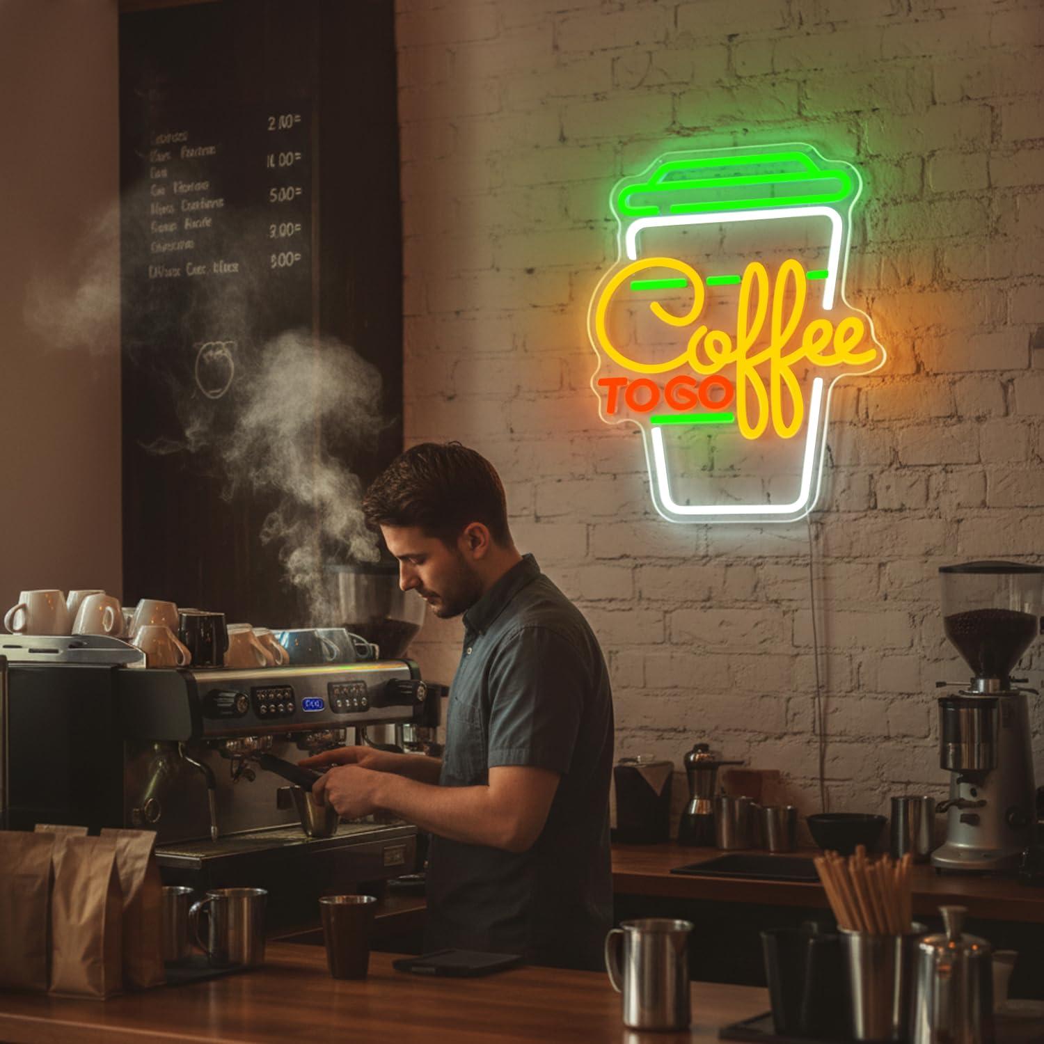 Coffee Neon Sign USB Dimmable  - Home Decor Light 리뷰 및 가격