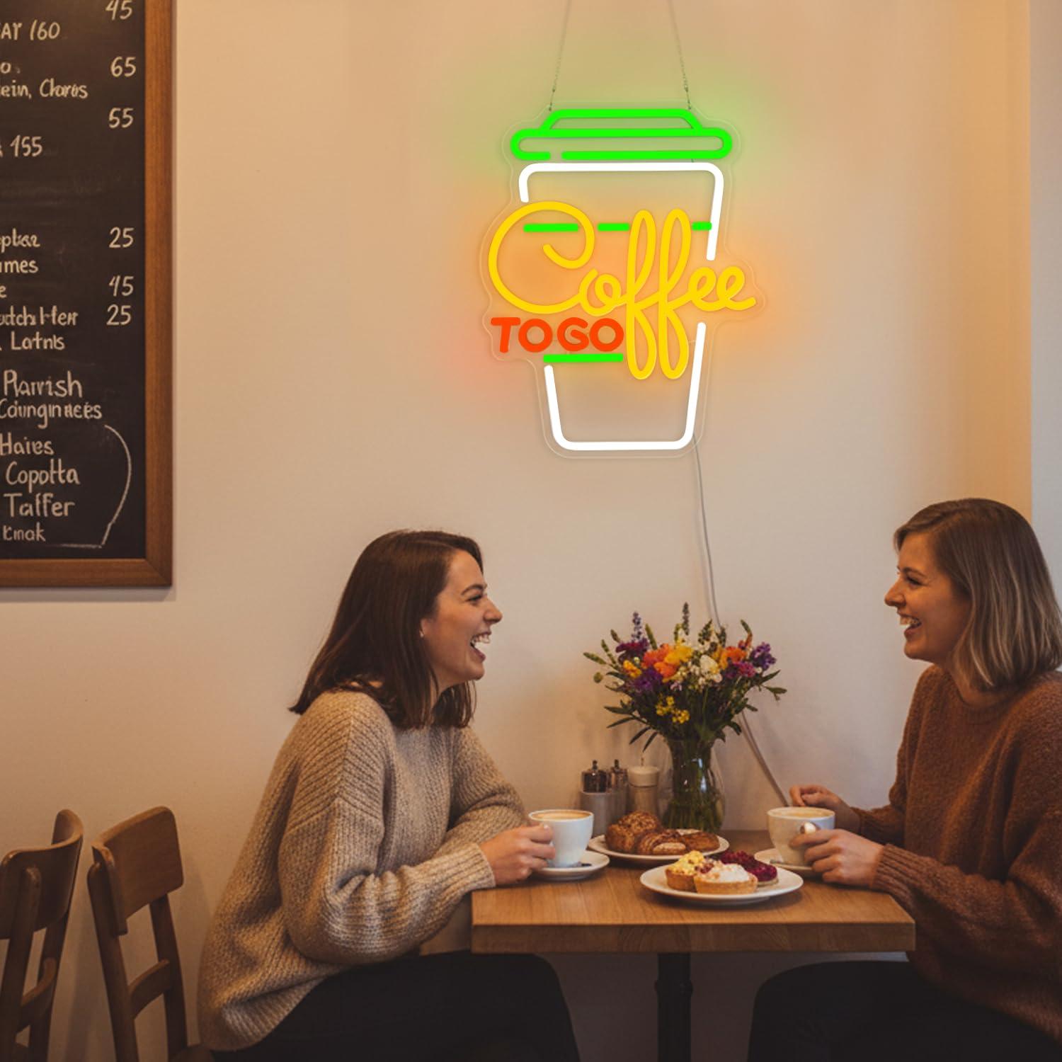 Coffee Neon Sign USB Dimmable  - Home Decor Light 리뷰 및 가격