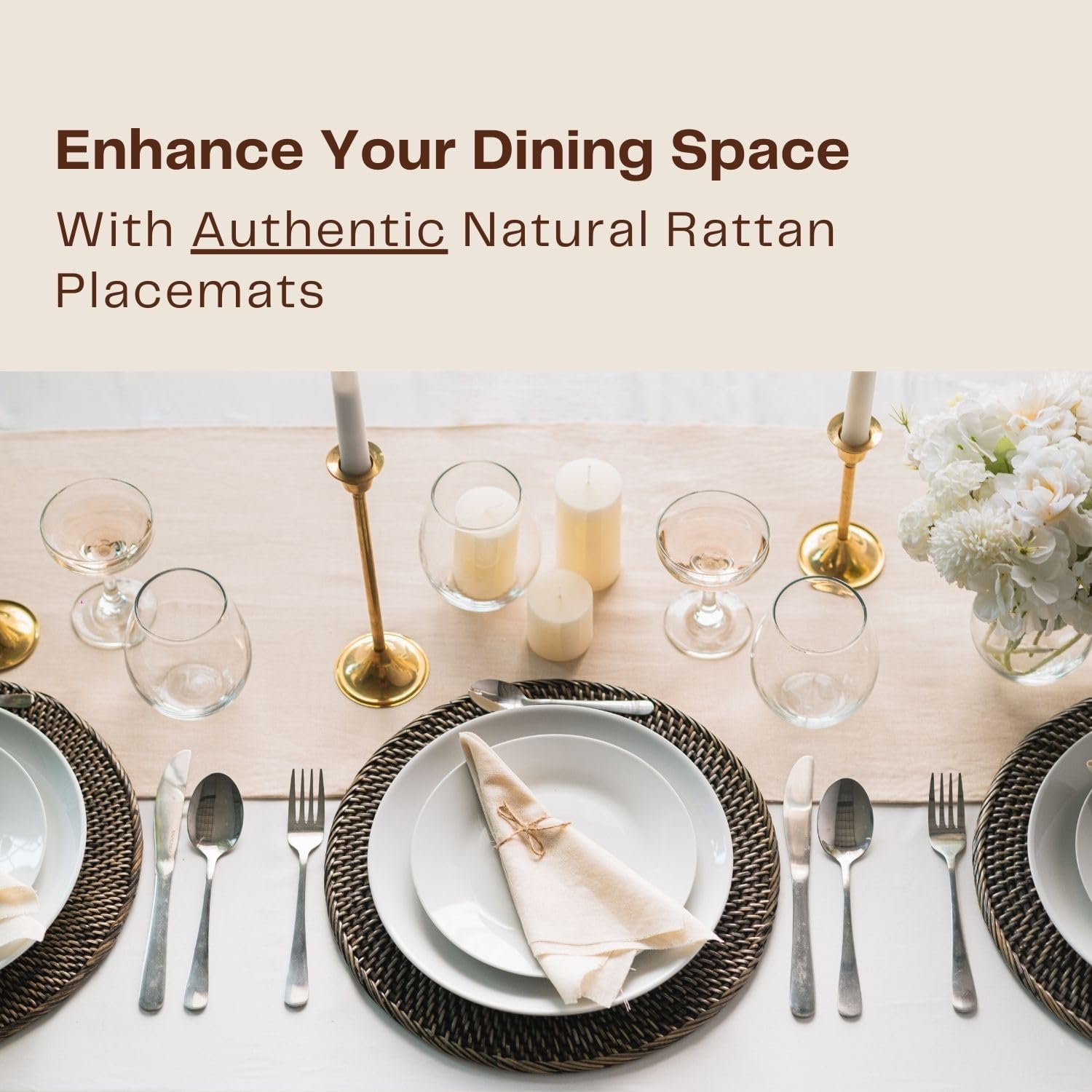 4-Pack 13-inch Rattan Placemat - Home Decor Rattan 리뷰 및 가격