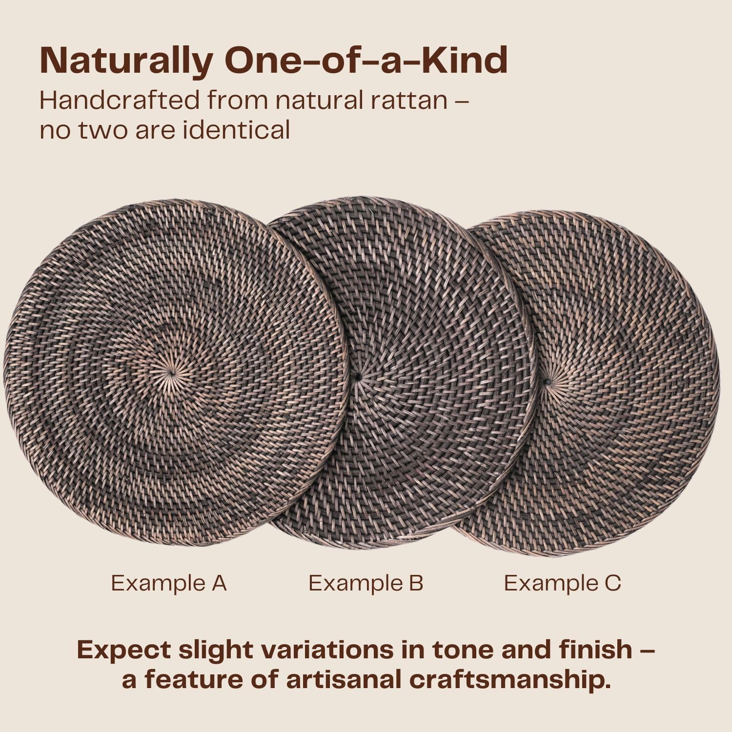4-Pack 13-inch Rattan Placemat - Home Decor Rattan 리뷰 및 가격