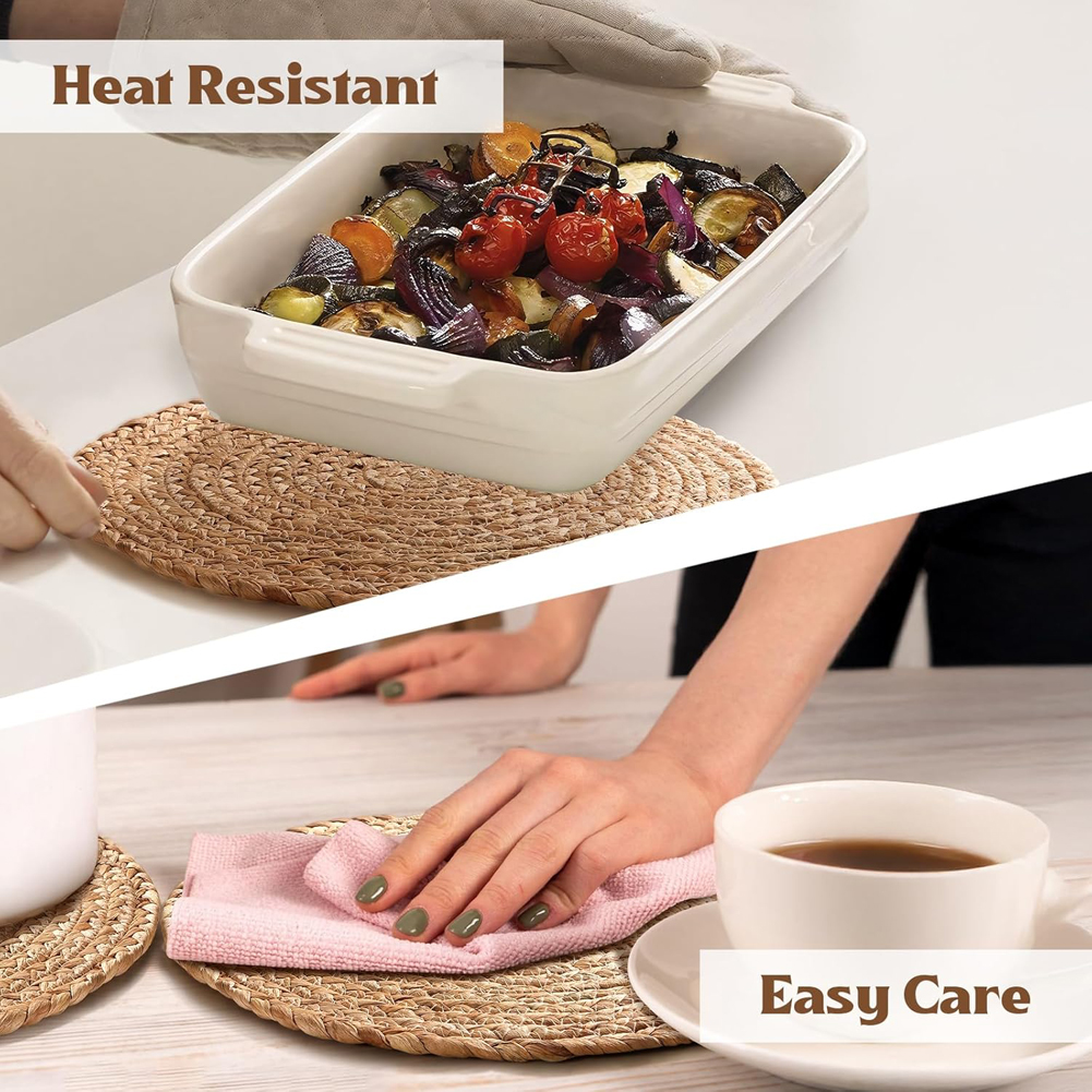 2/5pcs Pot Mats Handwoven Ratt - Home Decor Rattan 리뷰 및 가격