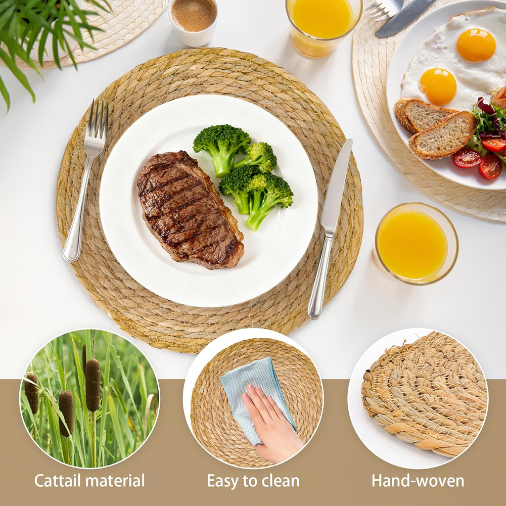 2/5pcs Pot Mats Handwoven Ratt - Home Decor Rattan 리뷰 및 가격