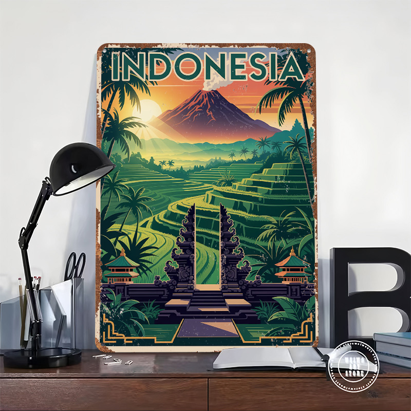 Indonesia Travel Printed Poste - Home Decor Indonesia 리뷰 및 가격