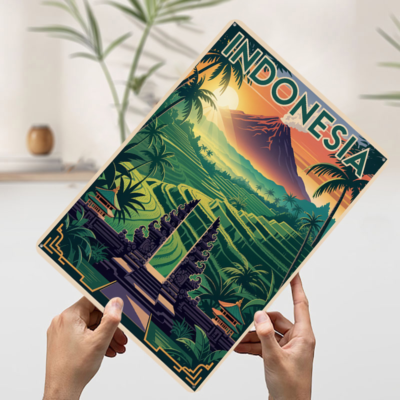 Indonesia Travel Printed Poste - Home Decor Indonesia 리뷰 및 가격