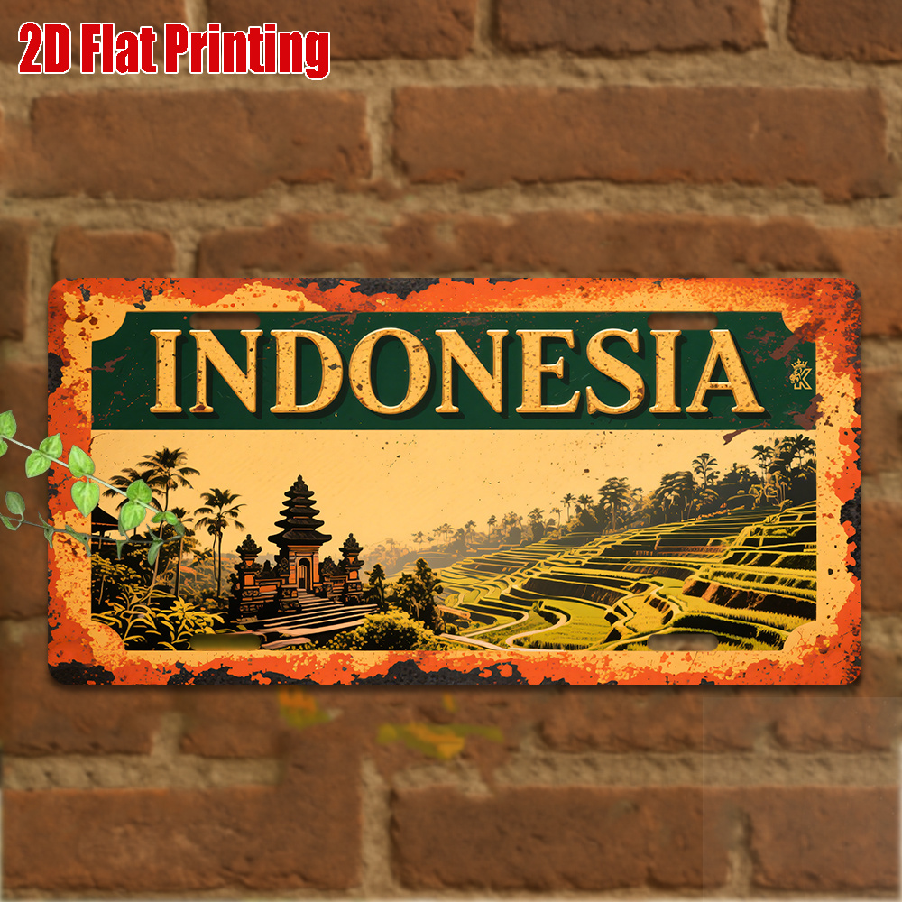Indonesia Bali Landscape Tin S - Home Decor Indonesia 리뷰 및 가격