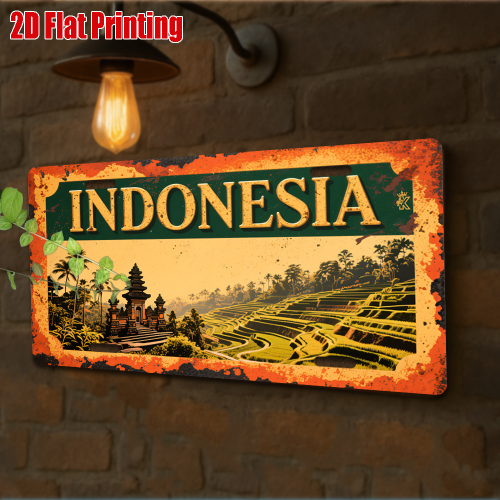 Indonesia Bali Landscape Tin S - Home Decor Indonesia 리뷰 및 가격