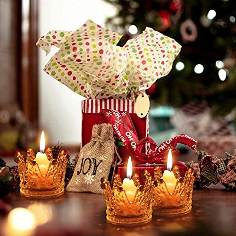 Crown Glass Tealight Candle Ho - Home Decor For Wedding 리뷰 및 가격