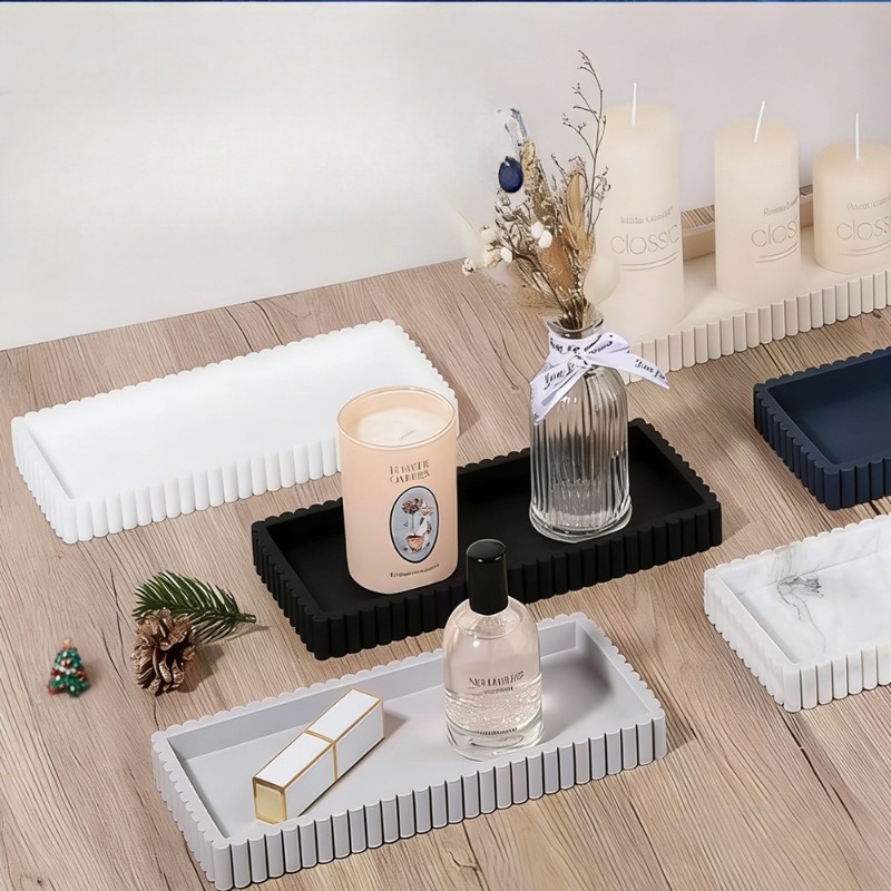 Silicone Fluted Edge Storage T - Vanity Home Decor 리뷰 및 가격