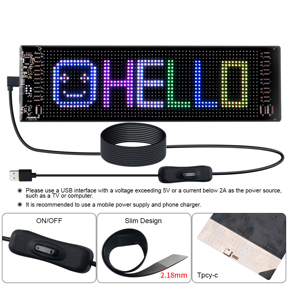 LED Matrix Pixel Panel Scrolli - Home Decor Light 리뷰 및 가격