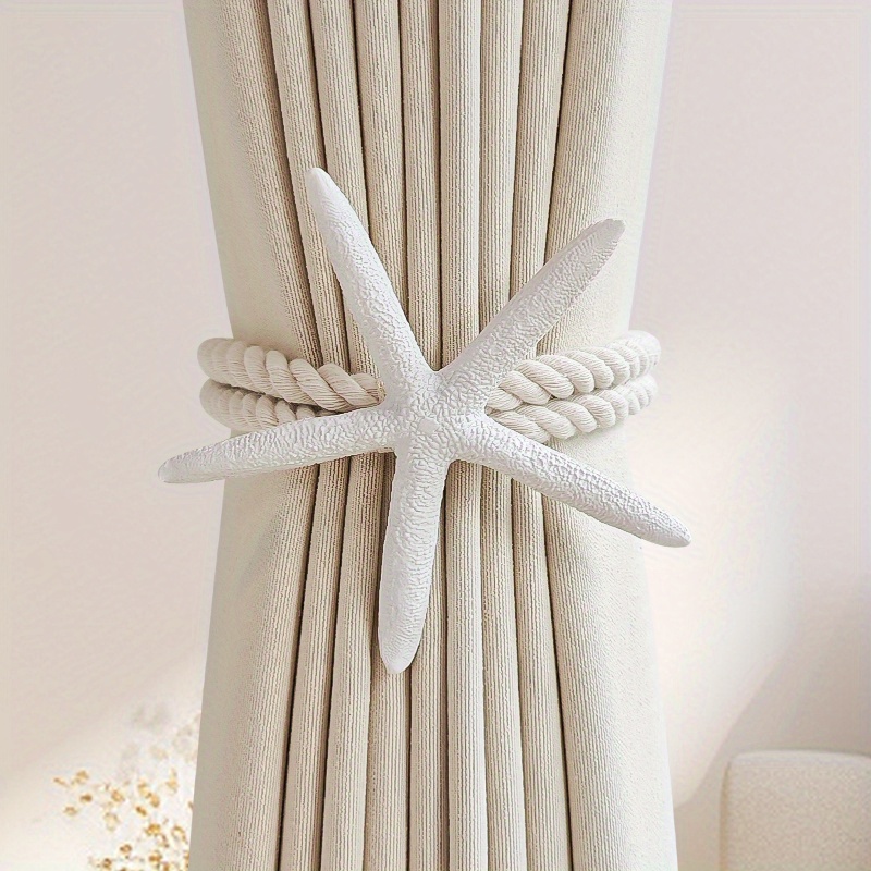 2PCS Natural Starfish Curtain  - Home Decor Curtains 리뷰 및 가격