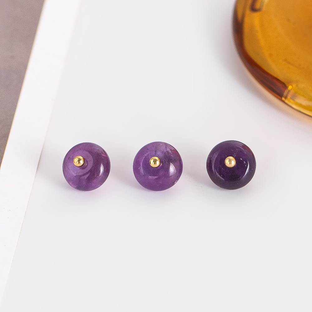 2pcs Random Amethyst Flat Bead - Home Decor Curtains 리뷰 및 가격