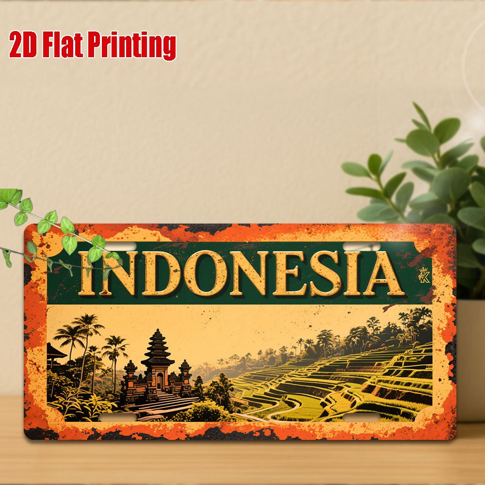 2D Flat,1pc, Vintage Metal Sig - Home Decor Indonesia 리뷰 및 가격