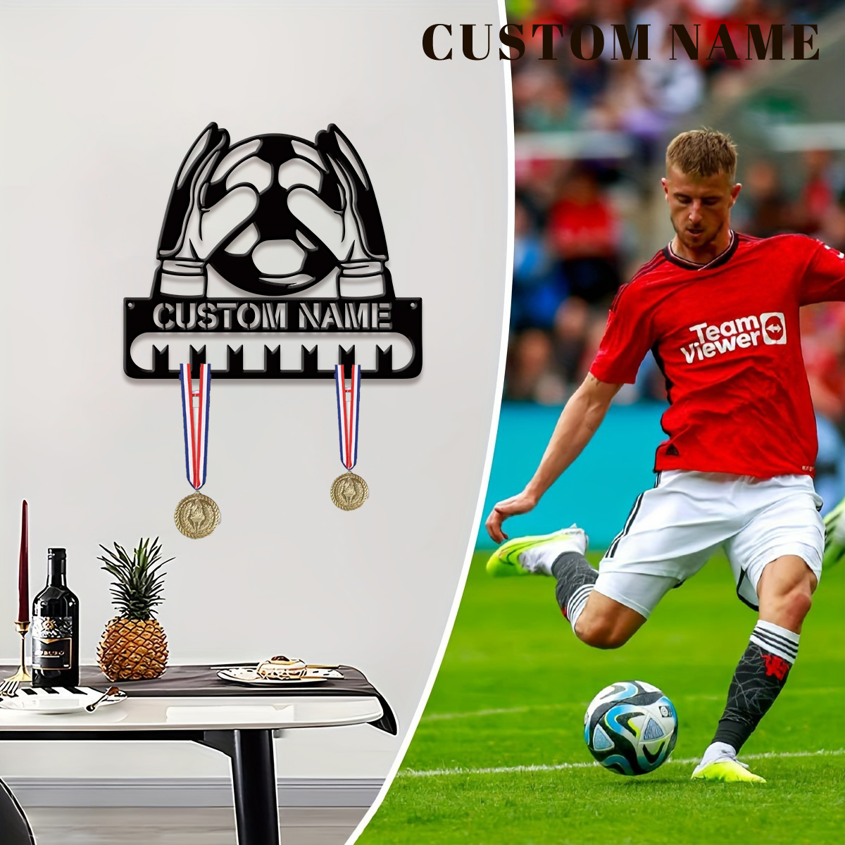 Custom Football Player Metal M - Home Decor For Wedding 리뷰 및 가격