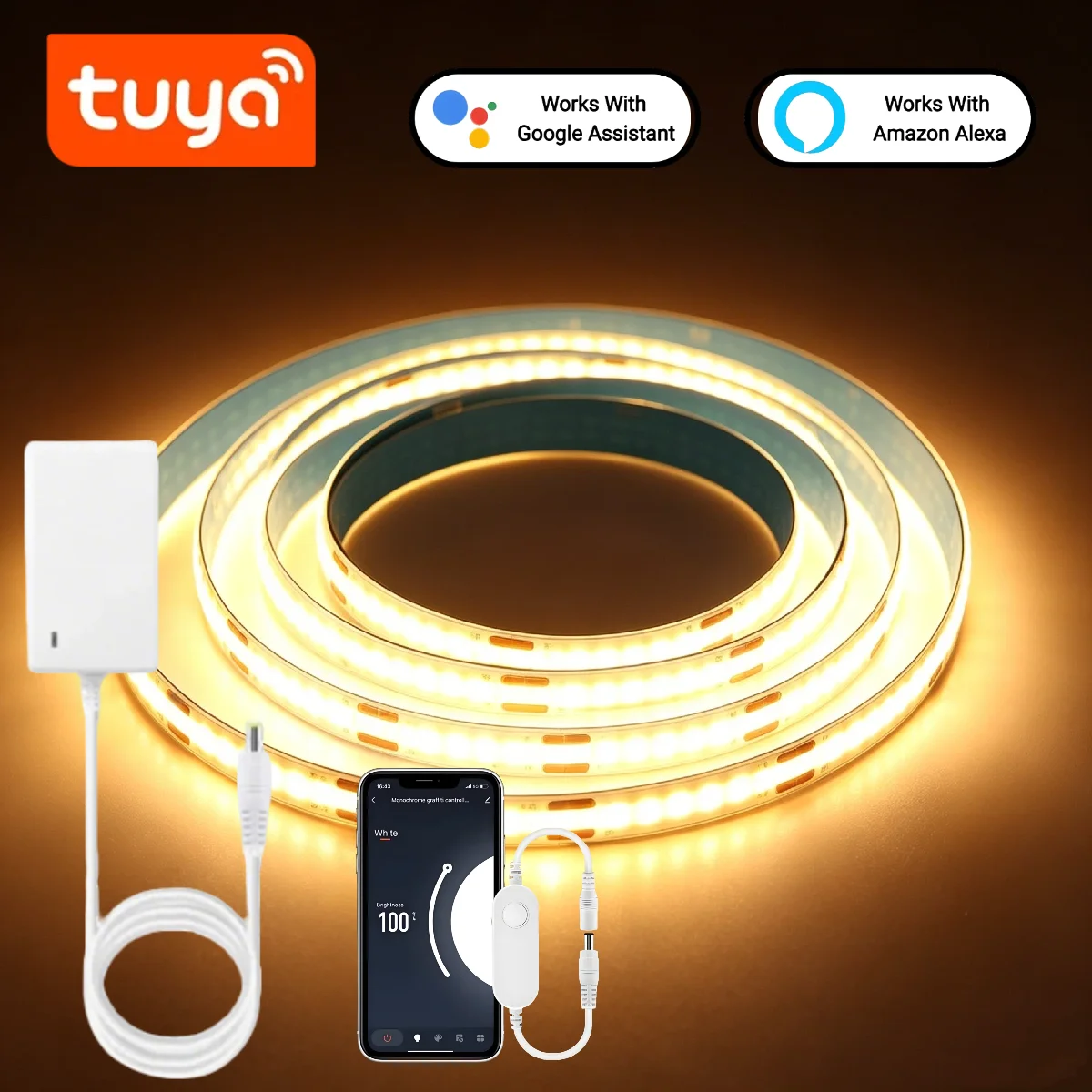 Tuya Smart COB LED Strip Light - Home Decor App Free 리뷰 및 가격