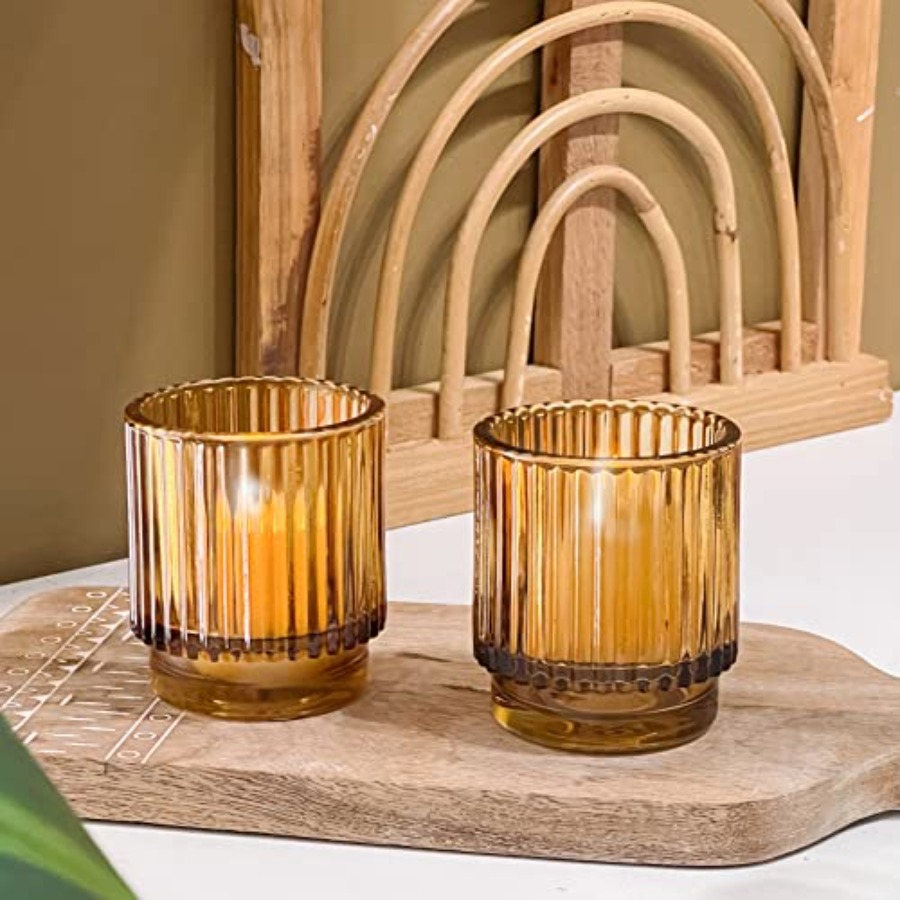 Vintage Glass Tealight and Amb - Home Decor For Wedding 리뷰 및 가격
