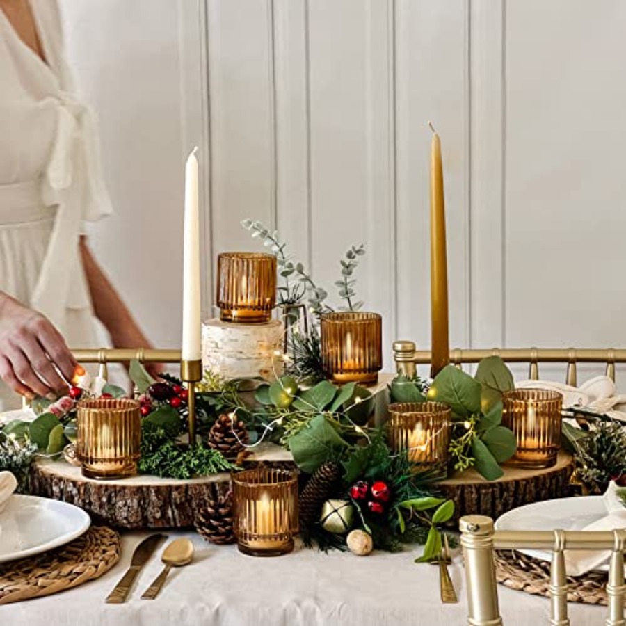 Vintage Glass Tealight and Amb - Home Decor For Wedding 리뷰 및 가격