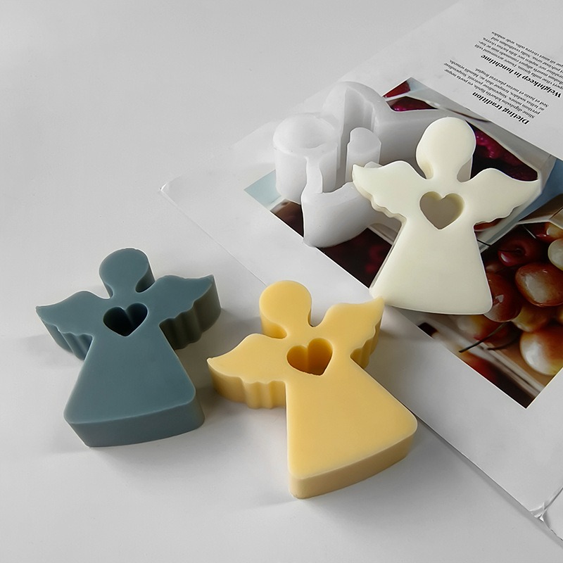 Cute Angel Candle Silicone Mol - Home Decor Humacao 리뷰 및 가격