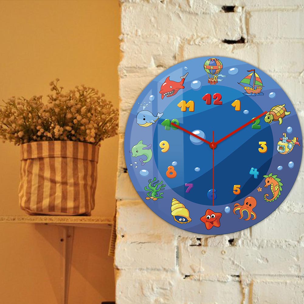 Cartoon Sea Animals Blue Wall  - Home Decor Under 300 리뷰 및 가격
