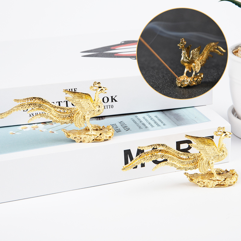 Gold Phoenix Statue Incense Bu - Home Decor Humacao 리뷰 및 가격