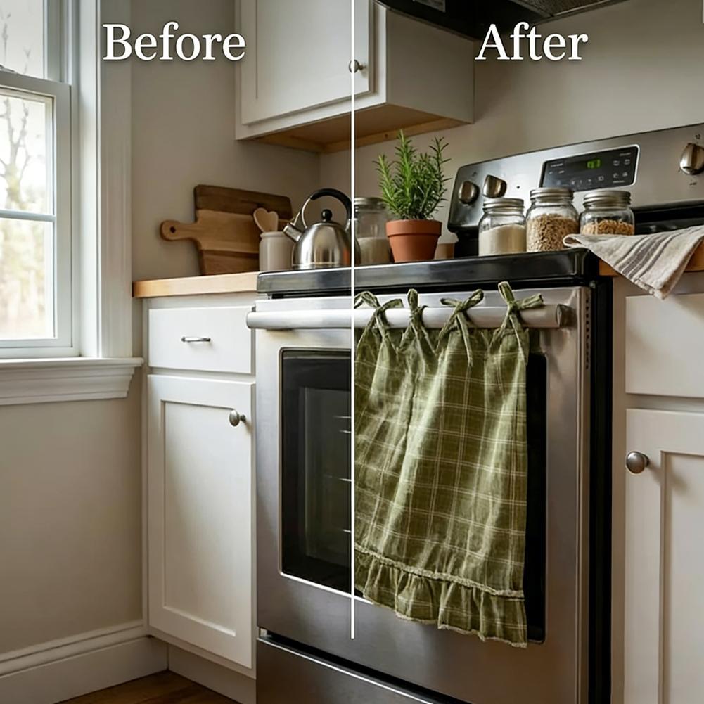 Oven Skirt Artisanal Farmhouse - Home Decor Curtains 리뷰 및 가격