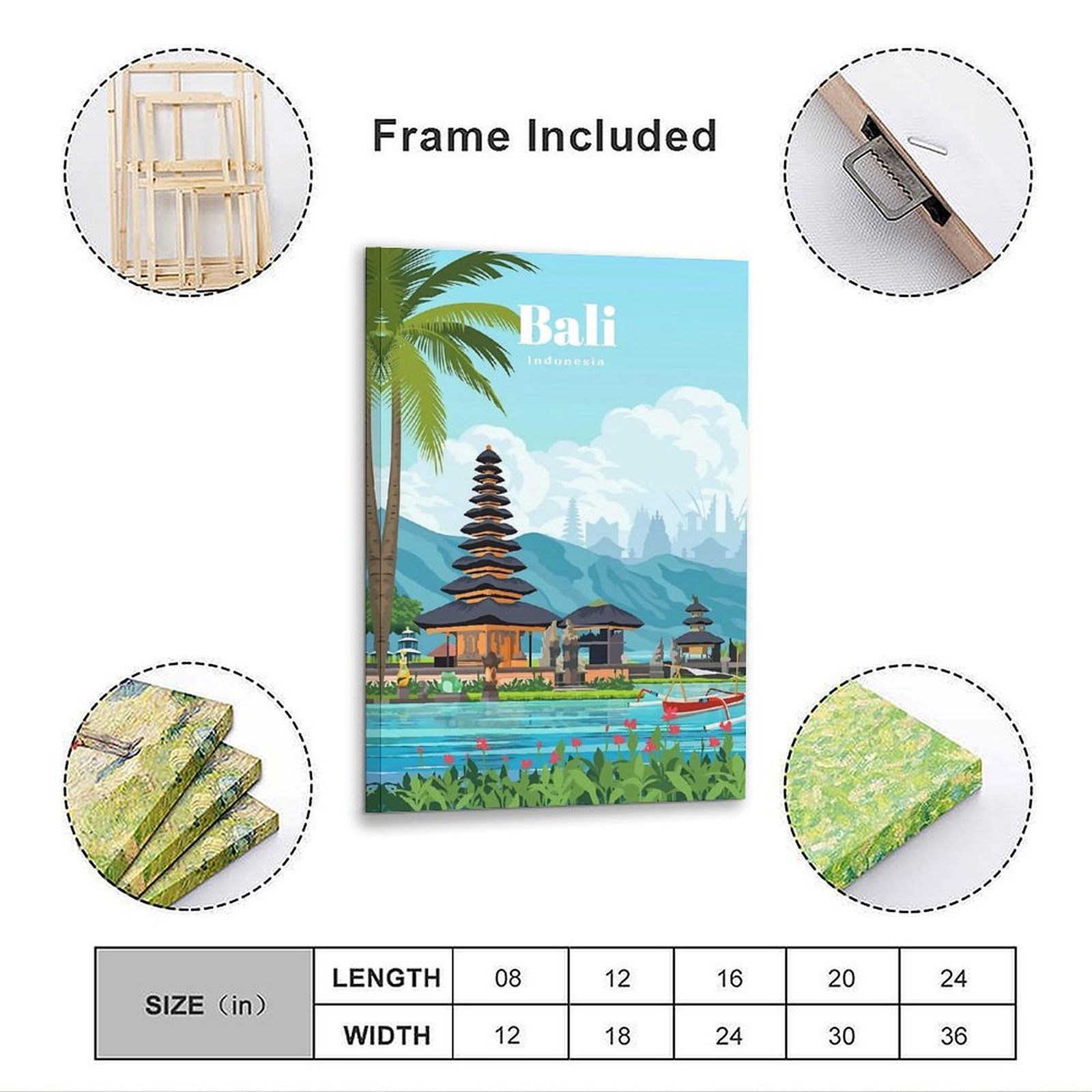 Bali Indonesia Travel Poster P - Home Decor Indonesia 리뷰 및 가격