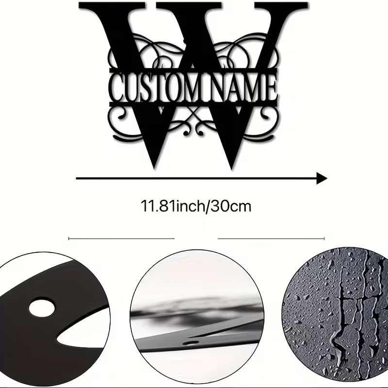 Classic Custom Monogram Metal  - Home Decor For Wedding 리뷰 및 가격