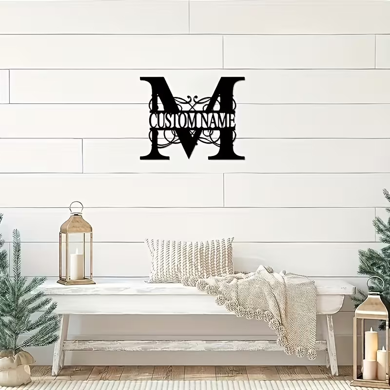 Classic Custom Monogram Metal  - Home Decor For Wedding 리뷰 및 가격